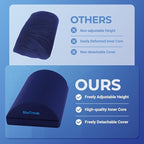 BlissTrends Foot Rest for Under Desk at Work - Versatile Foot Stool with Washable Cover - Comfortable Footrest with 2 Adjustable Heights for Car, Home and Office to Relieve Back,Lumbar,Knee Pain-Blue