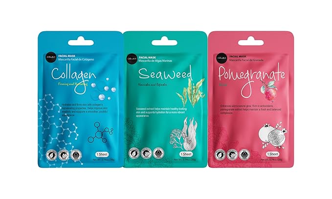 Celavi Essence Facial Sheet Face Mask Variety Set Classic Authentic Korean - Image 2