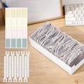 SENHORAS 7 Box Cable Organizer Storage Box, Desktop Cable Management with Labels and Ties, Power Cord Organizer for Office,Home,Desk Accessories Storage Stationery Supplies and Accessories