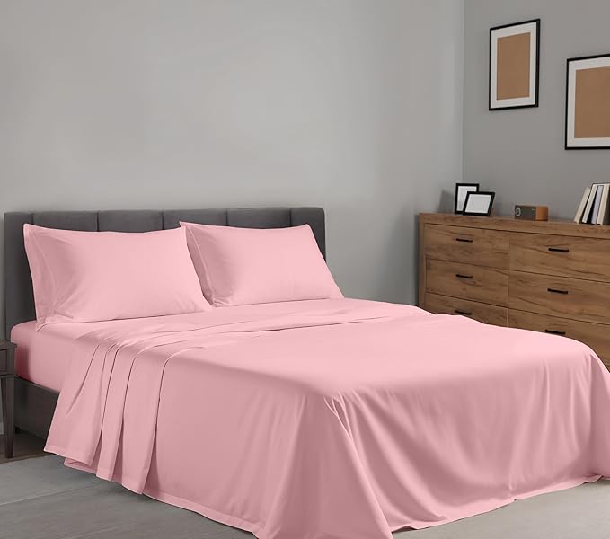 RUVANTI 100% Cotton Sheets – King Size Percale Bedding, Cooling & Breathable - Image 2