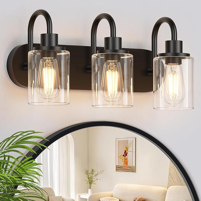 Baocuz 3-Light Bathroom Light Fixtures, Modern Bathroom Wall Lamp by Baocuz