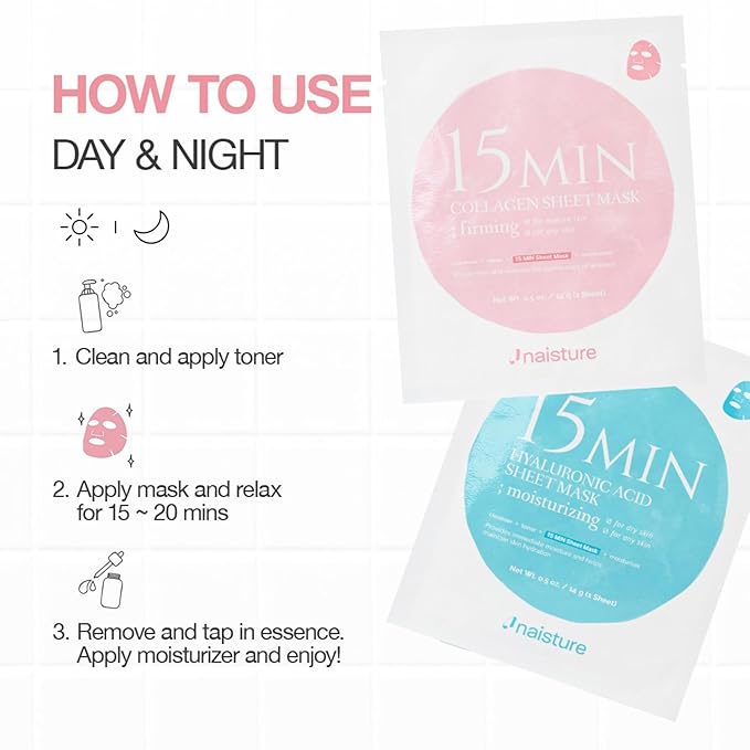 Naisture 15 Min Pamper Me Kit Duo Pack Korean Spa Skincare Gift Sets - Image 8