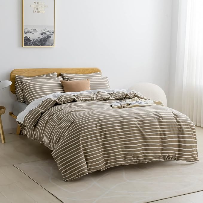 JELLYMONI Queen Duvet Cover Set, Cotton Duvet Cover 3 Pieces - Image 2