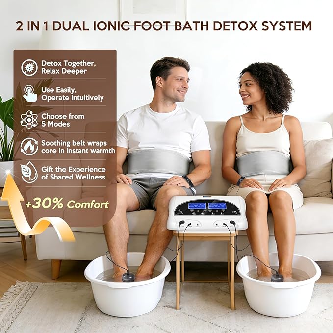 veicomtech Dual Ionic Foot Bath Detox Machine - Image 2