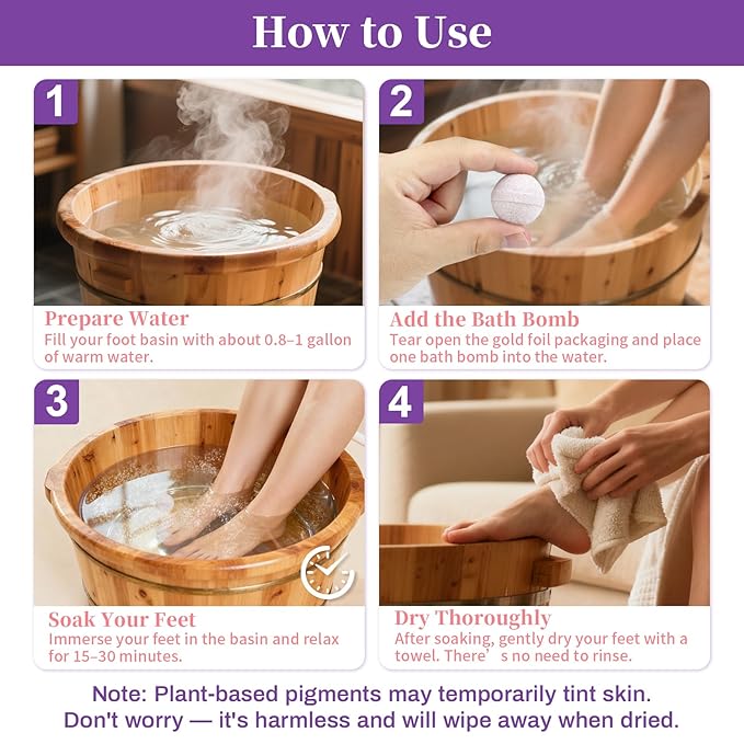 12PCS Foot Bath Bombs - Image 4