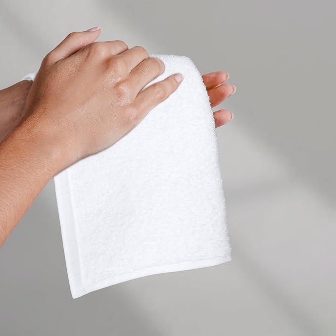 Amazon Basics Highly Absorbent, Fast Drying 100% Cotton Washcloths - Image 6