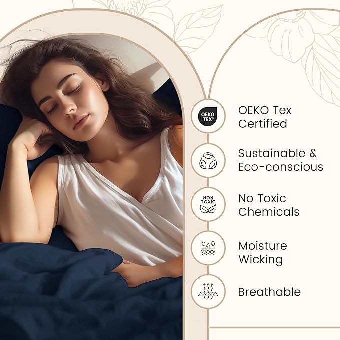100% Egyptian Cotton Sheets Queen Size Set, 800TC Deep Pocket Queen Sheets Set - Image 5