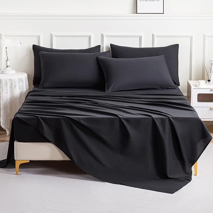Lavisun Full Flat Sheets 6 Pack, Soft & Breathable Bulk Sheets - Image 7