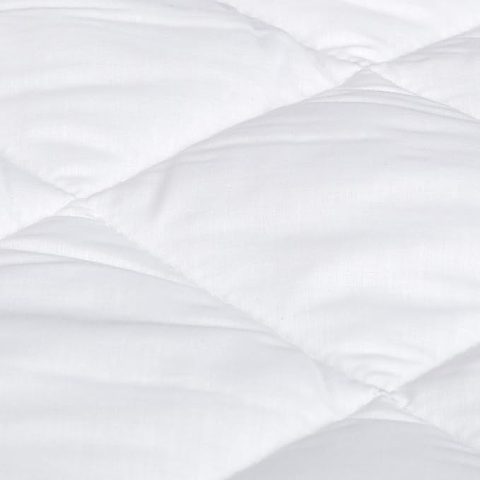 Amazon Basics Hypoallergenic Quilted Mattress Topper Pad, Cover 18 Inches Deep - Image 5