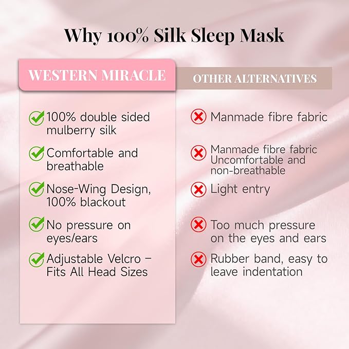 Silk Sleep Mask – 100% Mulberry Silk Eye Mask - Image 5