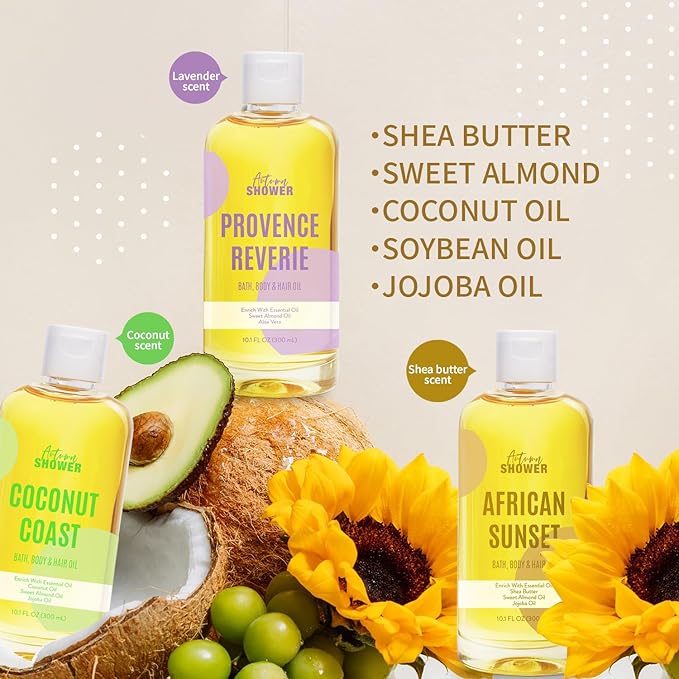 Bath Oil Body Oil Oil with Sweet Almond, Jojoba Oil, Sweet Almond & Lavender & - Image 2