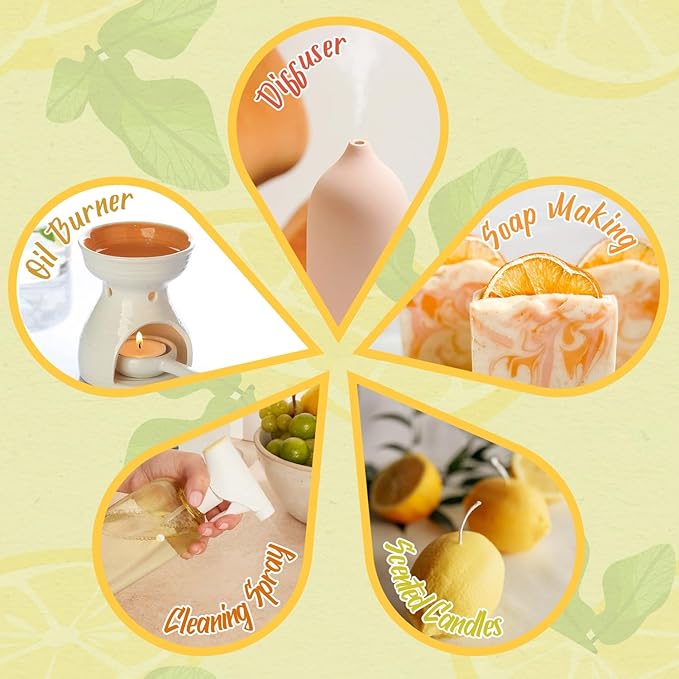 SALKING Citrus Burst Essential Oil Set, Premium Fragrance Oil - Image 7