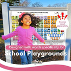 Weather-Proof Aluminum School Playground Communication Board for Autism - Outdoor Inclusive Communication Aid, Lightweight & Durable for Autism & Inclusive Play