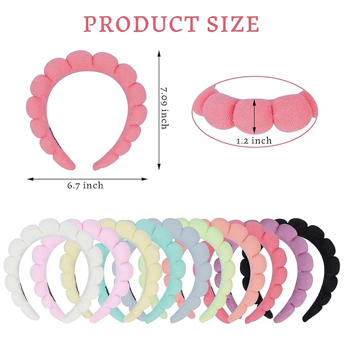 10 Pcs Spa Headband Bulk for Women Makeup Headband for Washing Face - Image 2