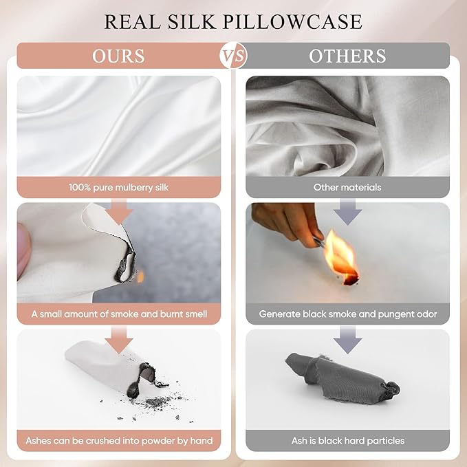 100% Mulberry Silk Pillowcase 22 Momme - Image 4