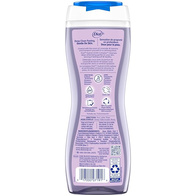 Dial Body Wash, Calm & Soothe Lavender & Jasmine Scent, 16 fl oz - Image 9