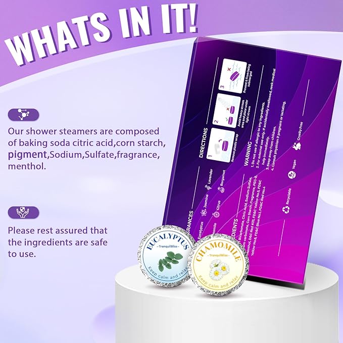 TranquilBliss Shower Steamers, Shower Bombs - Image 5