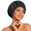 Reusable Shower Cap for Women, Large Waterproof Shower Bonnet Washable Elastic by Edoneery