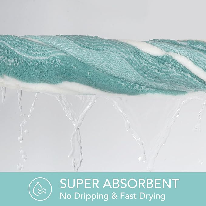 SUNLAND Microfiber Hair Towels Anti Frizz Hair Drying Towel Super Absorbent - Image 6