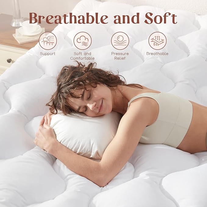 Decroom 4 Inch Mattress Topper King - Image 4
