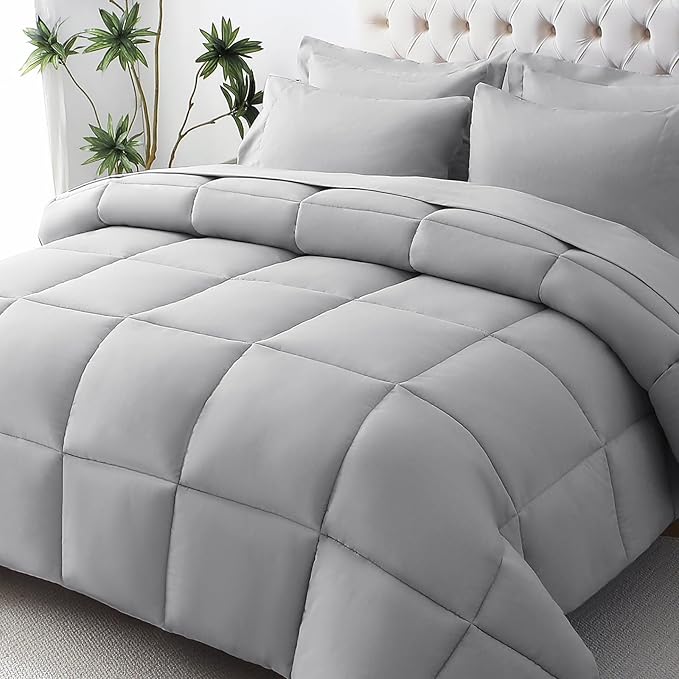 JOLLYVOGUE California King Comforter Set, Ultra-Soft Bed in a Bag Cal King Size by JOLLYVOGUE