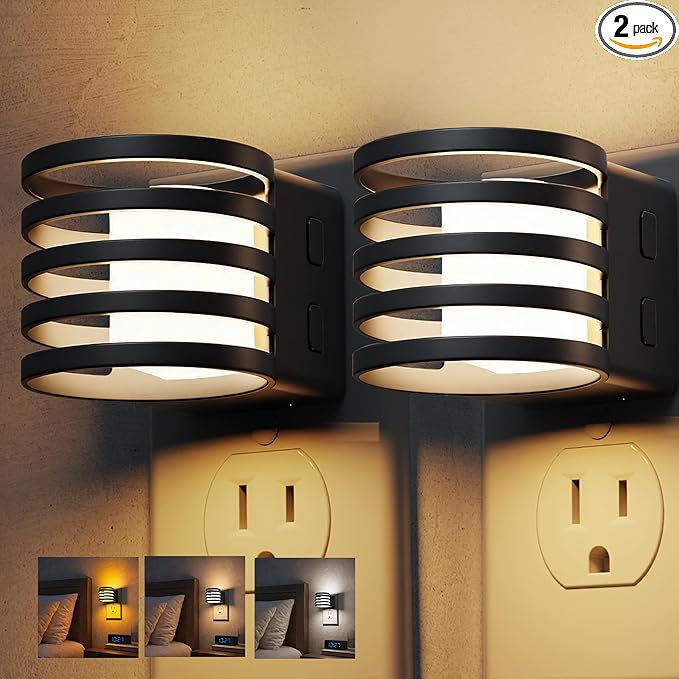 L LOHAS LED Night Light, 2 Pack 3CCT Night Lights Plug into Wall, by LLOHASLED
