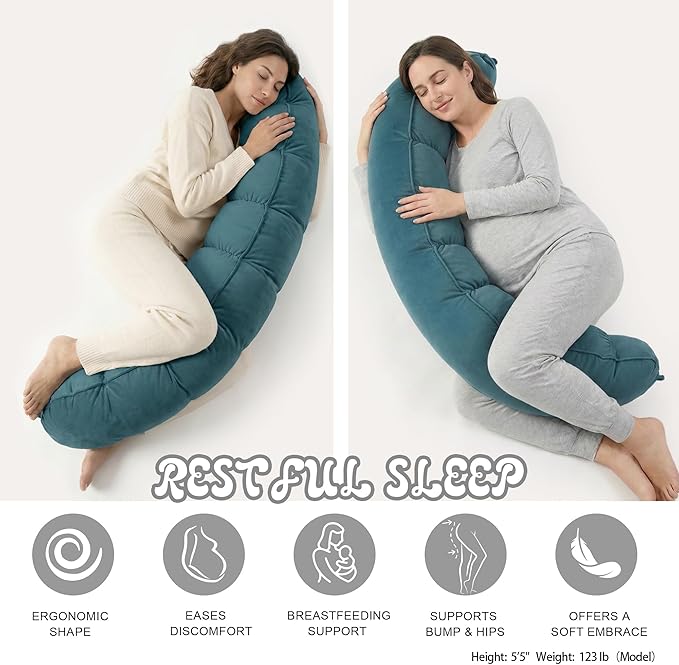 Peallow – Long Round Body Pillow - Image 5