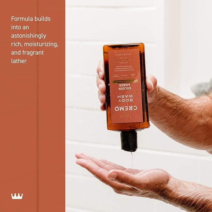 Cremo Body Wash for Men, Rich-Lathering Golden Amber, 16 Fl Oz - Image 4