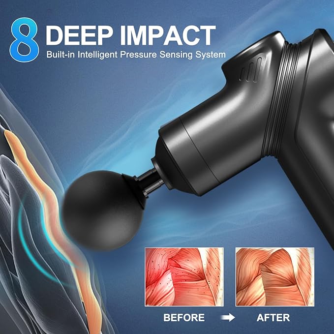 LEERCON Massage Gun Deep Tissue Electric Massagers Mini Massage Gun Travel - Image 6
