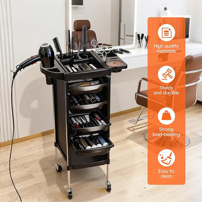 Hair Salon Storage Tool Cart Organizer - Image 5
