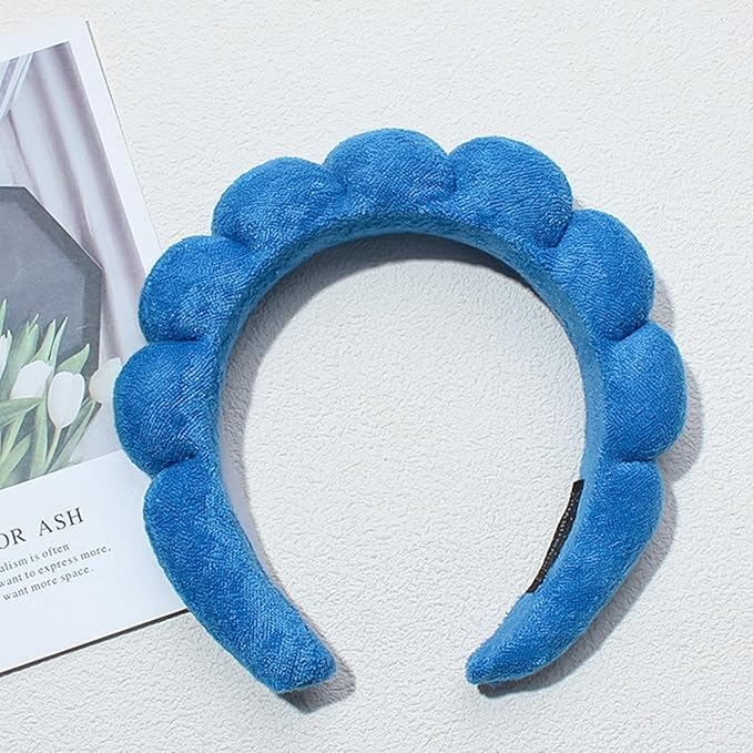 Spa Headbands for Washing Face Makeup Skin Care Headband Women Bubble Facial - Image 2
