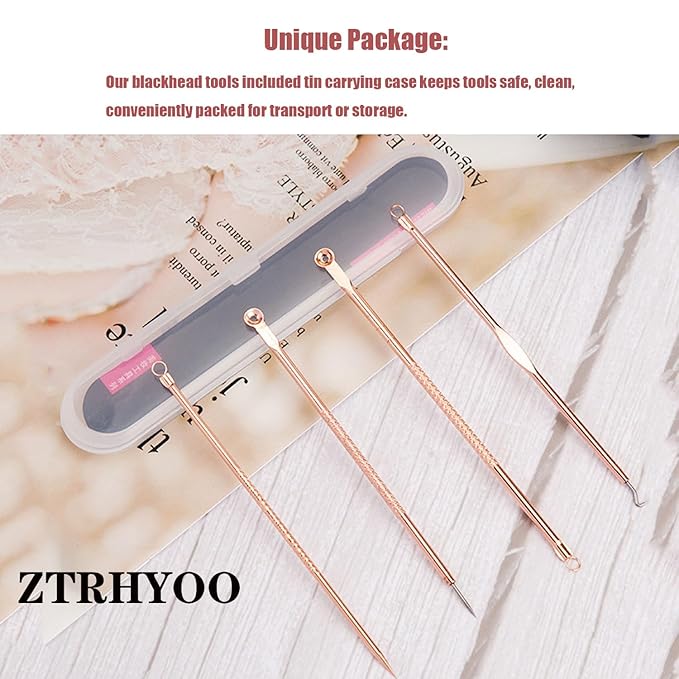 ZTRHYOO Blackhead Remover Pimple Comedone Extractor Tool Best Acne Removal Kit - Image 9
