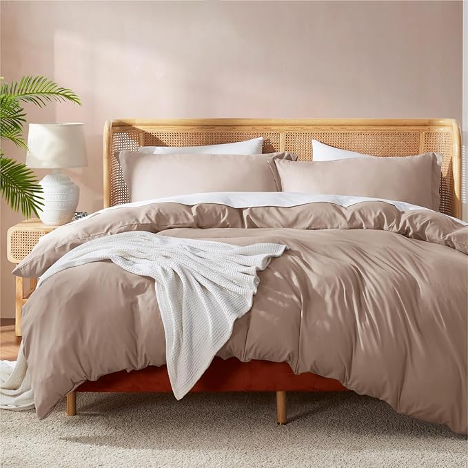 Nestl Khaki California King Duvet Cover Sets by Nestl