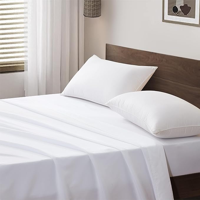 Maple&Stone Queen Flat Sheet 6 Pack, Premium Soft & Breathable, Brushed - Image 6