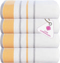 CASA COPENHAGEN White Bay 4Pcs 100% Egyptian Cotton Designer Hand Towels Gift by CASACOPENHAGEN