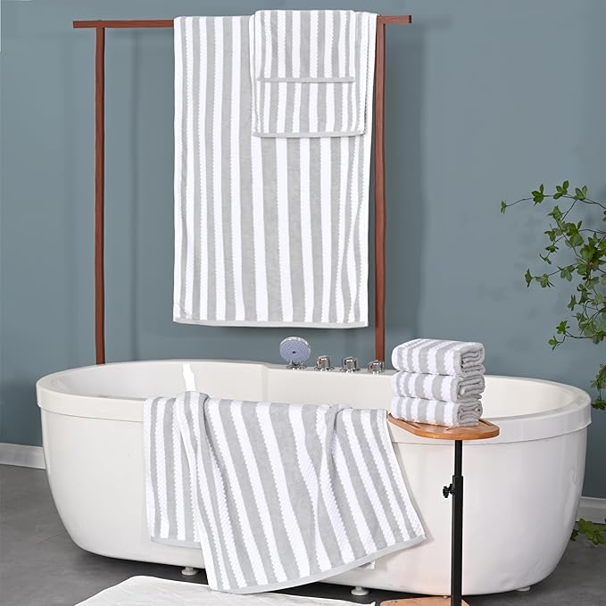 Striped Washcloths for Bathroom - Image 5