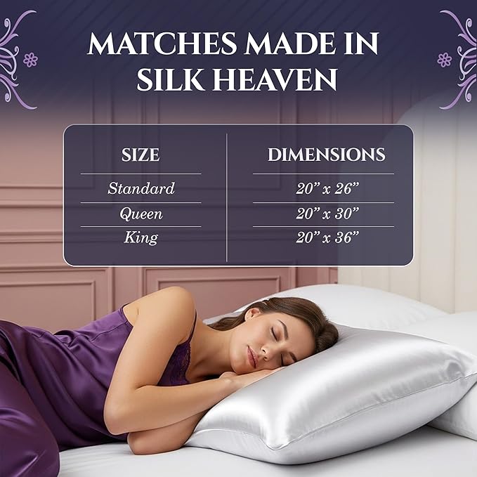DECOLURE 100% Pure Mulberry Silk Pillow Case Queen Size – Highest Grade 30 - Image 8