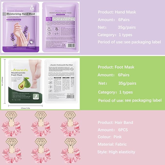 Spa Party Supplies for Women, Spa Party Favors, Facial Masks, Foot Mask - Image 2