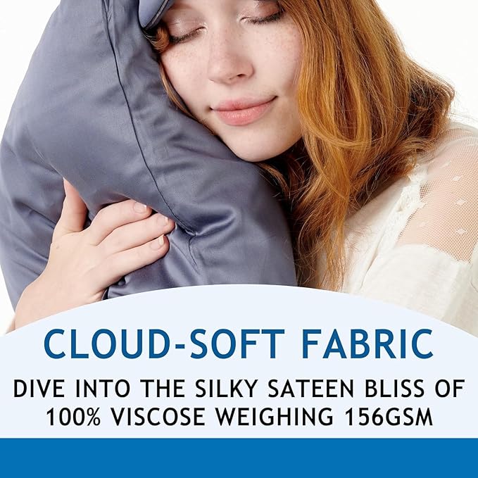 Pillow Cases - 100% Viscose Derived from Bamboo - Cooling Pillowcase - King Size - Image 2