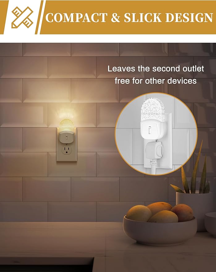 DORESshop LED Night Light, Baby Night Lights, Plug in NightLight - Image 5