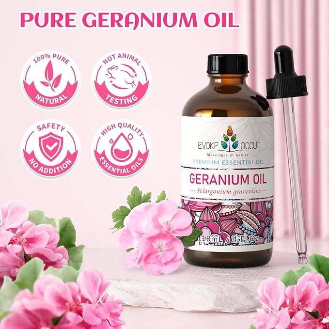 EVOKE OCCU Pure & Natural Geranium Essential Oil - Image 8