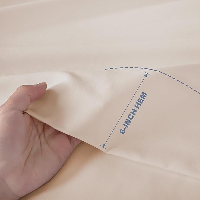 Lavisun King Flat Sheets 2 Pack, Hotel Quality Flat Bed Sheets, Brushed - Image 3