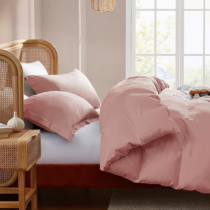 Nestl Blush Pink Duvet Cover Queen Size - Image 7