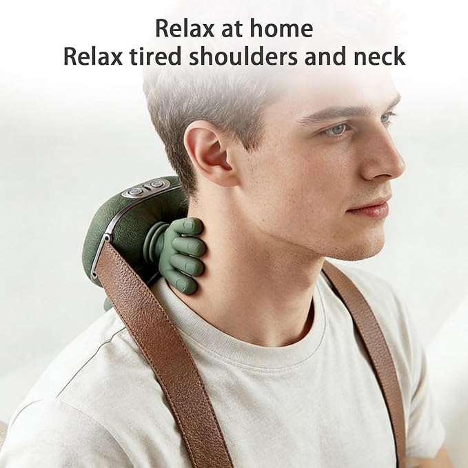 Neck and Shoulder Massager, Professional Shiatsu Neck Massager, Portable Deep - Image 5