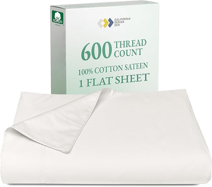 California Design Den 100% Cotton Flat Sheet by CaliforniaDesignDen