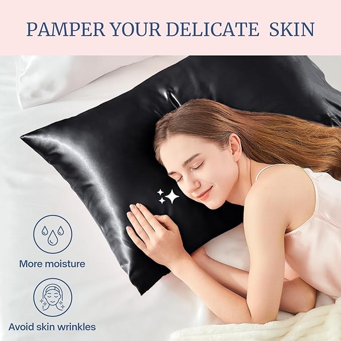 BEDELITE Satin Pillowcase for Hair and Skin, Super Soft Similar to Silk Pillow - Image 3