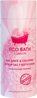 Eco Bath London Balance and Calming Epsom Salt Bath Soak – Tube 2.2 LB | Made by EcoBathLondon