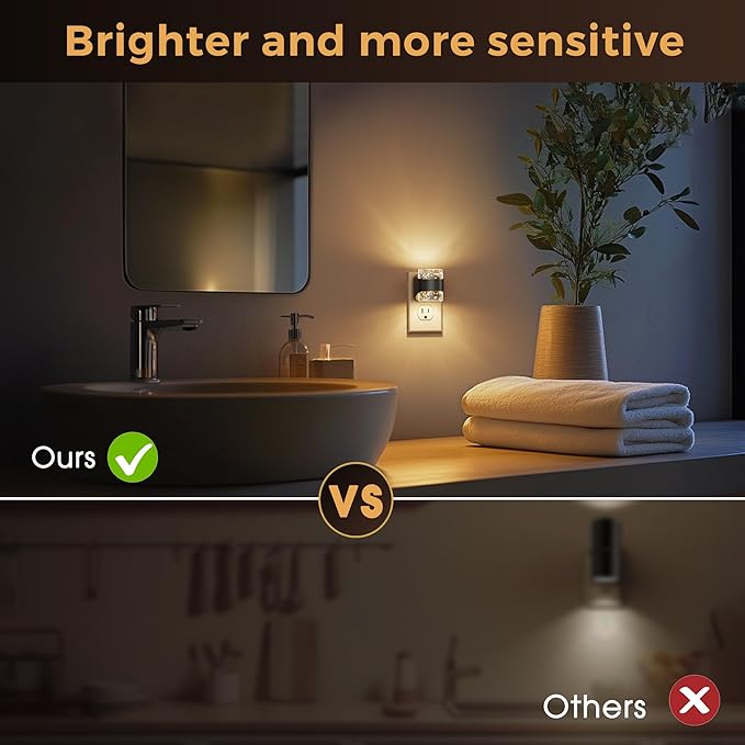 L LOHAS LED Night Light, Bubble Night Lights Plug into Wall, 3000K/4000k/5000K - Image 5