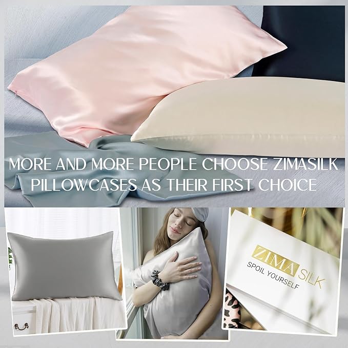 ZIMASILK 100% Pure Mulberry Silk Pillowcase - Image 6
