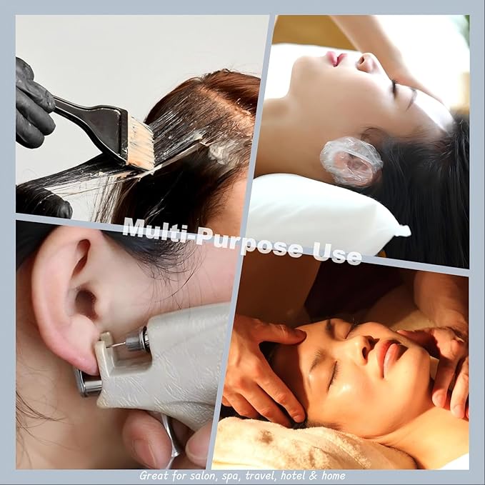 Disposable Ear Covers – 200 Pcs Soft Elastic Plastic Ear Caps - Image 6